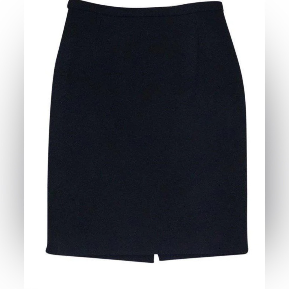 Dolce and Gabbana navy pencil skirt.